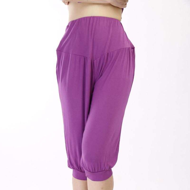 Summer Women's Fashion Pants Casual Jogging Sports Fitness Yoga Capri Low Waist Drawstring Pants