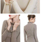 Solid Color Slim Was Thin Sweater Knitted Bottoming Half Turtleneck Ruffled Sweater