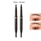 Double-head eyebrow pencil waterproof and sweat-proof natural long-lasting non-fading non-staining