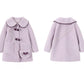 Girls' Plush Warm Jacket Plus Velvet Thick Windproof Winter Clothes Fleece and Lamb Wool Polar Fleece Coat