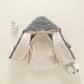 Children's Clothing Cotton Winter Clothing Suit Plus Velvet Thickening Cartoon Male and Female Baby Korean Children Hooded Jacket