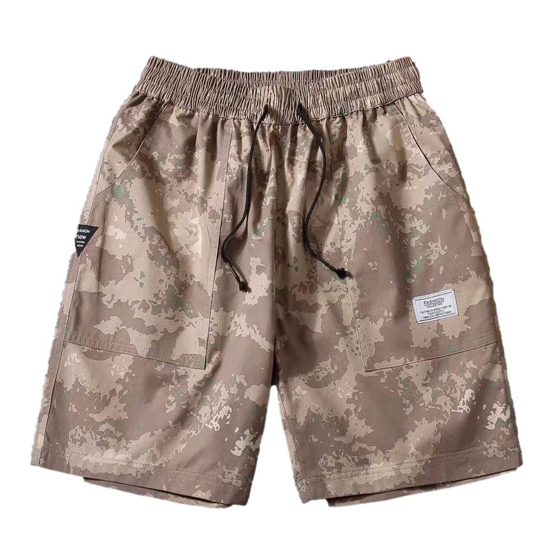 Summer Shorts Men's Plus Size Camouflage Overalls Casual Five-point Pants Sports Beach Loose Shorts