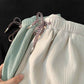 Summer Ice Silk Shorts Women's Loose Casual Wide-leg Pants Straight Five-point Pants