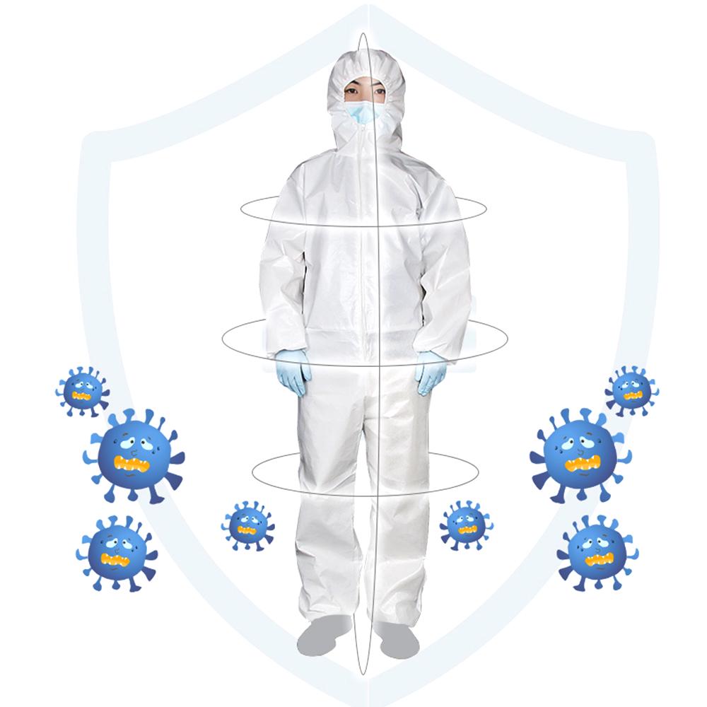 Medical Disposable Isolation Clothing Fullbody Anti-virus  Protective Clothing