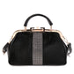 Ladies Handbag Fashion Black Horse Hair with Rhinestone Fashionable Shoulder Bag Messenger Bag