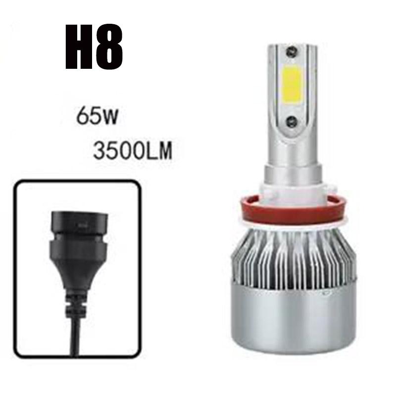 Car Headlights 65W Ultra-bright Concentrating Front Headlights H1 H3 H4 H7 H8 H9 H11 High and Low Beam Light Integrated 12V24V Strong Light