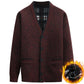 Can't Afford The Ball Winter Men's Plus Velvet Knitted Button Cardigan Sweater Warm Jacket