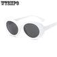 Clout Goggles NIRVANA Kurt Cobain Round Sunglasses Men Women Brand Designer Mirrored Glasses Male Fe