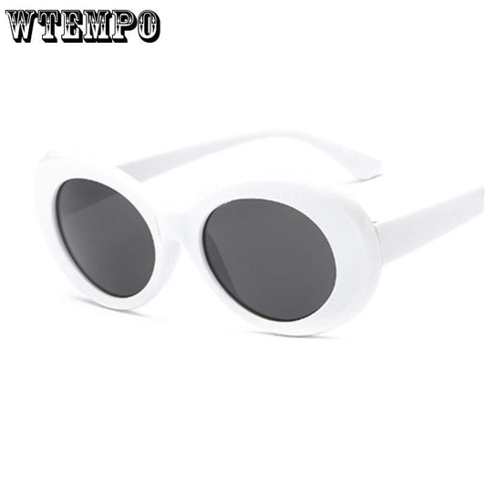 Clout Goggles NIRVANA Kurt Cobain Round Sunglasses Men Women Brand Designer Mirrored Glasses Male Fe