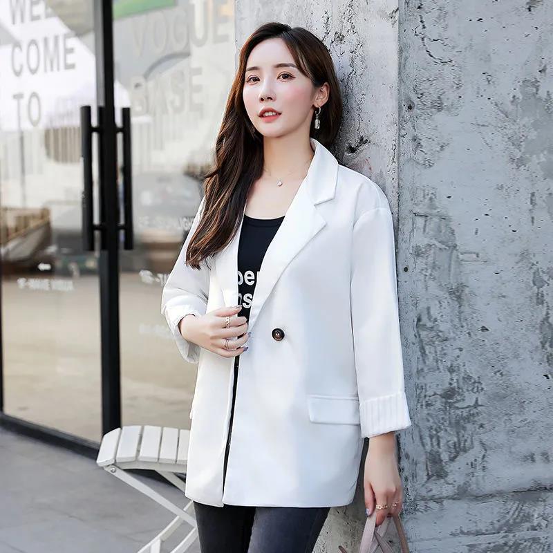 Women's Blazer Loose Casual Design Sense Temperament Thin Blazer Women's Spring and Autumn Long-sleeved Jacket Loose and Comfortable