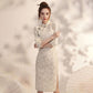 Retro Chinese Style Cheongsam Summer Short-sleeved Chinese Style Retro Improved Long Daily Dress Slim Sexy Elegant Dress