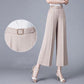 Ice Silk Wide-leg Pants Ladies Summer Thin Pants Casual Women's Pants High Waist Loose Straight Nine-point Pants Women