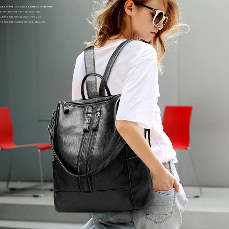 High-quality Backpack Female Fashion Trend Large-capacity College Style Backpack Mummy Bag All-match Female Bag