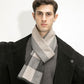 Winter Imitation Cashmere Men's Scarf Korean Tassel Plaid Plaid Scarf Thick Warm Men’s Gift