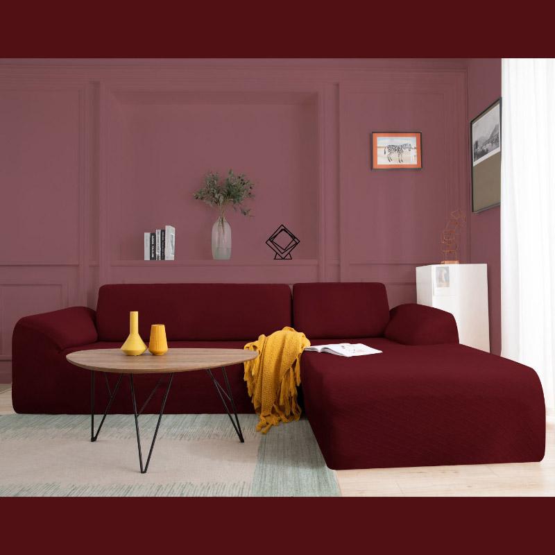 Jacquard Elastic Sofa Covers Living Room Sectional Couch Cover Armchair Slipcover Corner Sofa Cover Stretch 1/2/3/4 Seater