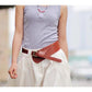 Women's Oblique Irregular Waist Sweater Skirt Wide Belt Girdle Girls Decorative Belt Black Belt