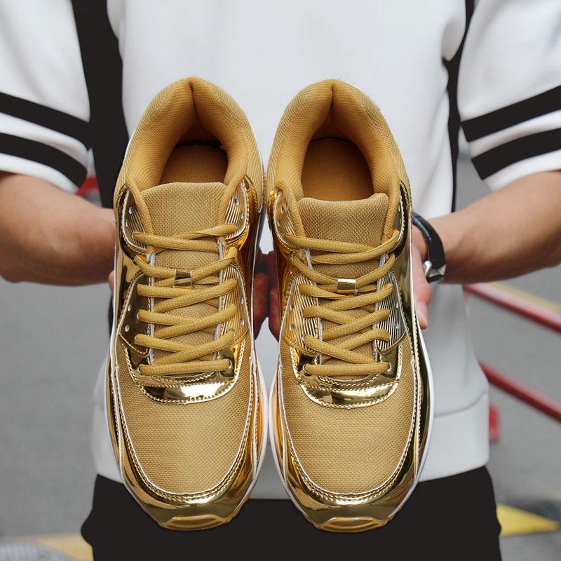 Breathable Running Men's Shoes Korean Couple Air Cushion Sports Men Daddy Shoes Men Lightweight and Comfortable