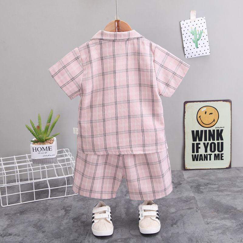 Boys Small Suit Three-piece Summer New Short-sleeved Suit Baby Handsome Shorts British Style Sub-suit Tide