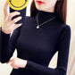 Autumn Winter Turtleneck Pullovers Sweaters Primer Shirt Long Sleeve Short Slim-fit Tight Sweater