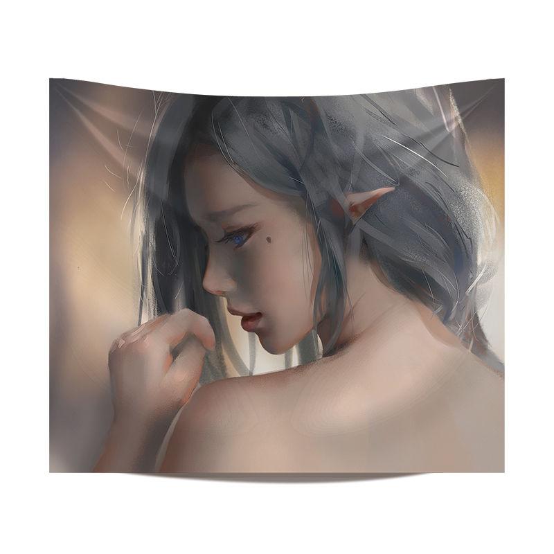 Bedroom Background Hanging Cloth Home Decoration Net Red Live Bedside Ghost Knife Ice Princess Comic Fabric