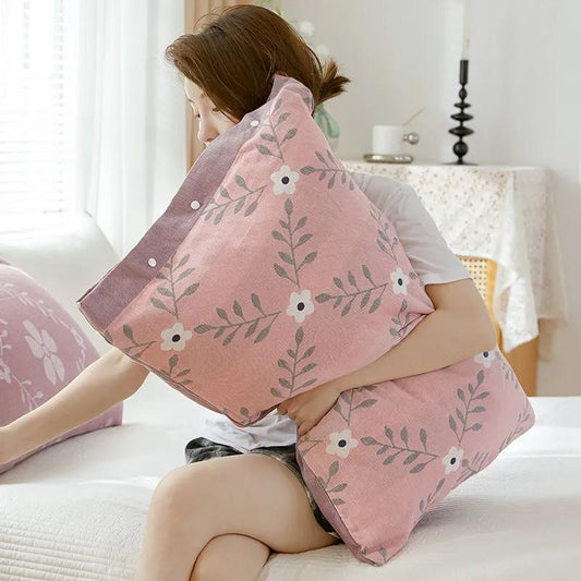 Pure Cotton Four-layer Gauze Pillowcase Full Cotton Thick Breathable Soft Pillowcase