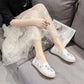 White Shoes Spring Summer Hollow Non-slip Flat Bottom All-match Single Shoes Breathable Comfortable Soft Bottom Pregnant Women Nurse Shoes