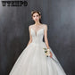 Vintage Vestido De Noiva Lace Wedding Dresses V-Neck tutu Wedding Gowns