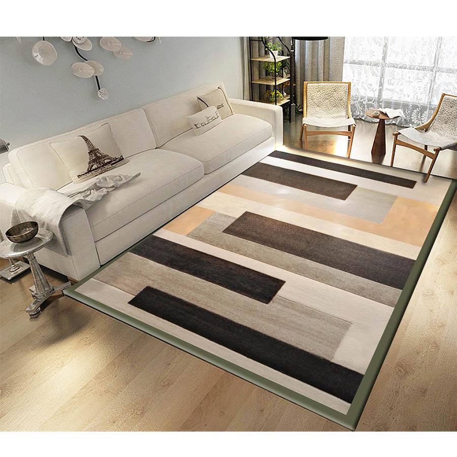 European American colorful feather pattern Carpet Large Size Carpet Bedroom Rug Non-slip Floor Mats