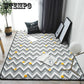 WTEMPO Nordic Style Geometric Carpet for Living Room Anti-Slip Soft Bedroom Floor Mats Doormat Large