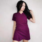 Women V-Neck Dress Irregular  Slim Solid Color Bodycon Dress Female Bodycon Dress for Party