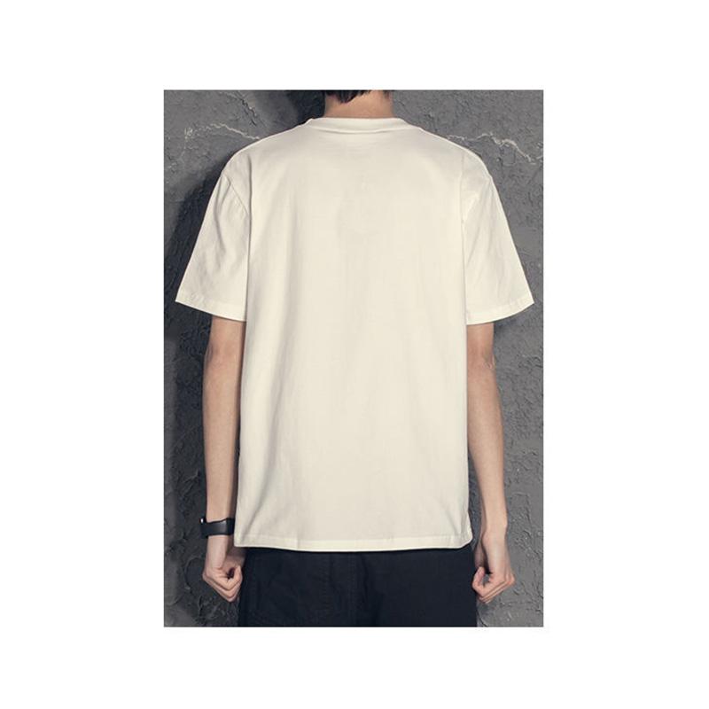 Panda Print Short-sleeved Men's Simple Casual Bottoming Shirt Student T-shirt Trendy Small Fresh Boys Half-sleeved