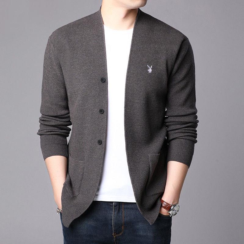Cardigan Men Casual Knitted Sweater Men Clothes 2019 Autumn Winter Mens Sweaters and Cardigans Coat