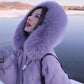 Good Quality Winter Cotton-padded Jacket Women's Mid-length Down Padded Jacket Thickened Warmth Over The Knee Large Fur Collar Padded Jacket