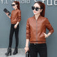 Autumn and Winter Leather Jacket Women PU Leather Short Jacket Large Size Women's Slim Casual Jacket