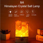Himalayan Crystal Salt Table Lamp Led Night Light Natural Romantic Bedroom Usb Charging Bedside Lamp
