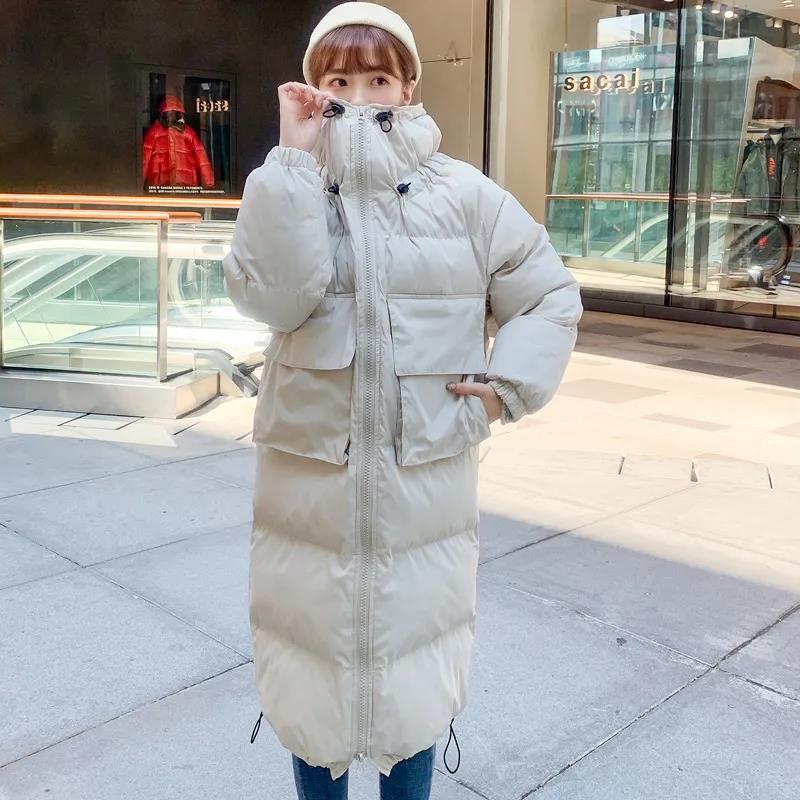 Coat Winter Women's Mid-length Padded Jacket Loose Women's Thick Coat Bread Coat