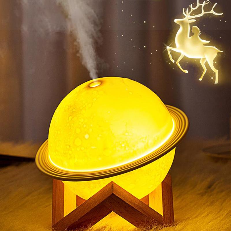 250ml Christmas Indoor Air Humidifier Night Light Atmosphere Light Silent Aroma Diffuser USB  Electric Sprayer