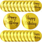 20 Pieces Acrylic Cake Disc Acrylic Cupcake Toppers Mirror Acrylic Cake Toppers Round Birthday Engraved Topper Charms for DIY Cupcake Decoration