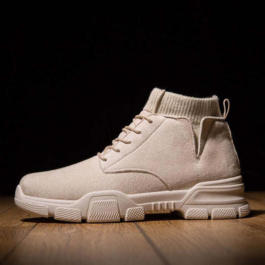 Autumn Winter Men Ankle Boots Fashion Tooling Male Martin Boots High Top Army Man Shoes Lace Up