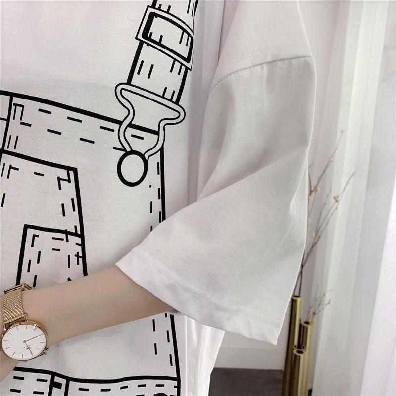 Women  T-shirt Dress Girl Loose O-Neck Casual Long Big Loose Home Comfort Outer Convenient Nightdress pajamas