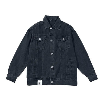 Youth's Comfortable Japanese Wind Denim Jacket Spring and Autumn Casual Jacket Unisex Jacket