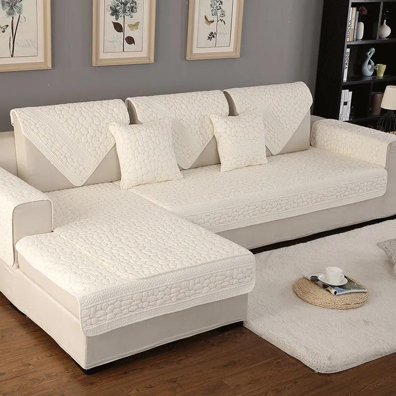Sofa Cushion Four Seasons General Non-slip Dustproof Cloth Cotton Sofa Cushion Sofa Towel Cover Full Cover