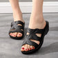 Women's Summer Wedge Heel Waterproof Non-slip Slippers Soft Bottom Wear-resistant Breathable Mother Slippers