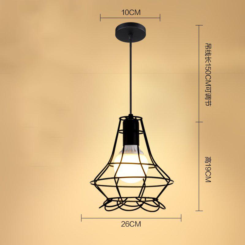 Loft Vintage Antique Industrial Pendant Lights Fixtures Restaurant Living Room Cafe Bar
