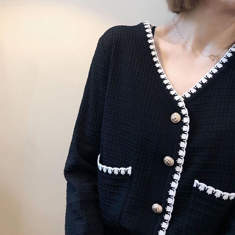 Autumn/Winter Knitted Jacket Cardigan Large Size Fashion Sweater Fashion Simple Female Top