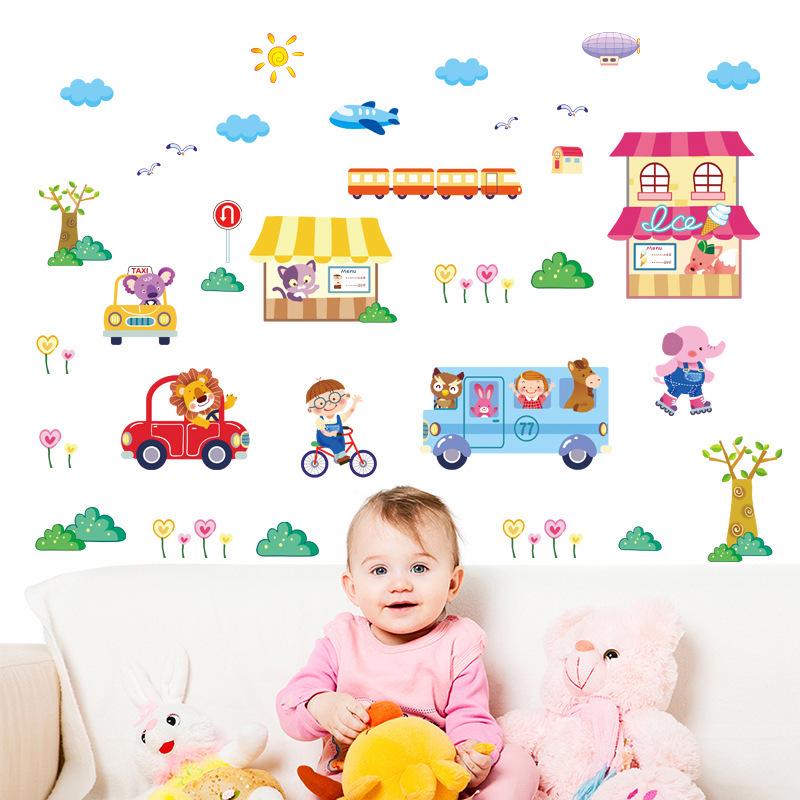 [Happy Street] Wall Sticker The third generation removable wall sticker PVC transparent film