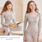 Women Winter Autumn Warm Clothes Thermal Underwear O-neck Tops Pants Female Tight Suit Thicken Comfortable Long Sleeve High Elasticity Slim Tracksuit