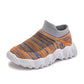 Children's Shoes Boys Spring and Autumn Wave Bottom Color Matching Girls Sneakers Little Boys Shoes