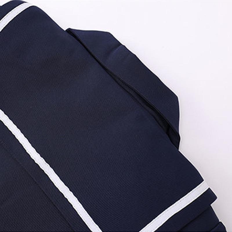 Kids Girls British Style School Uniform Student Uniforms Suit Long Sleeve Coat with Shirt Tie Mini Skirt Set Child Anime Costume