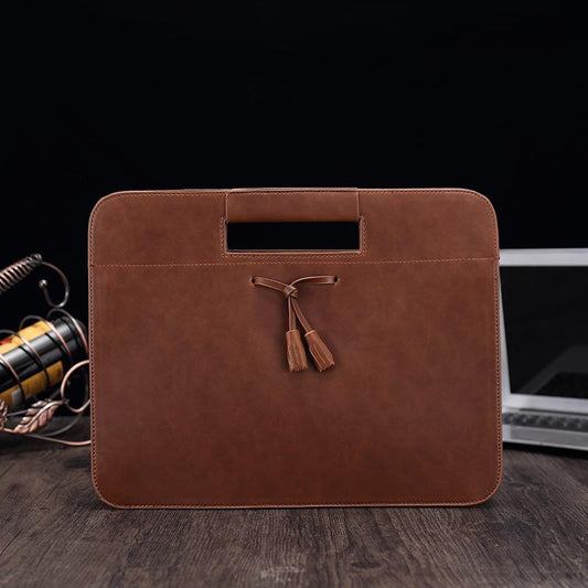 Business Briefcase Men Large-capacity Leather Waterproof Handbag Envelope Messenger Shoulder Bags